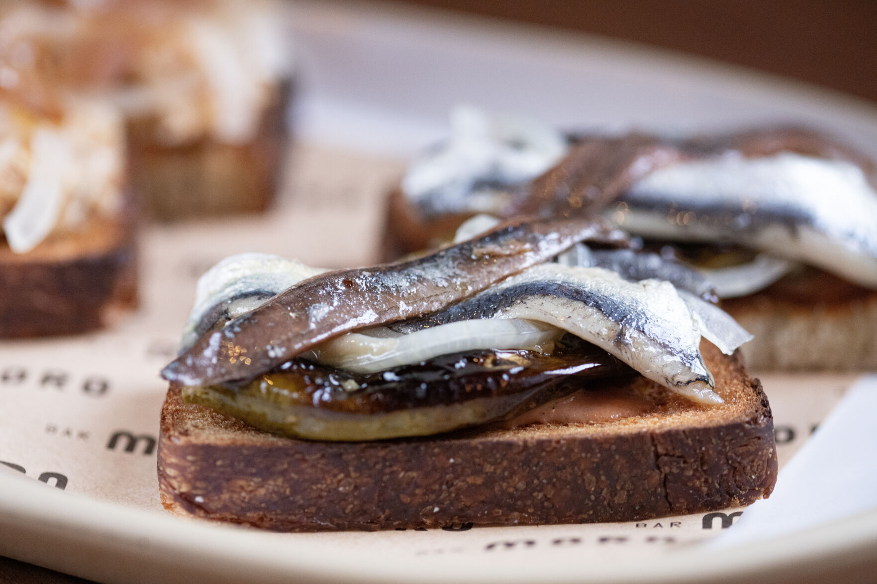 Bar Moro anchovy toast